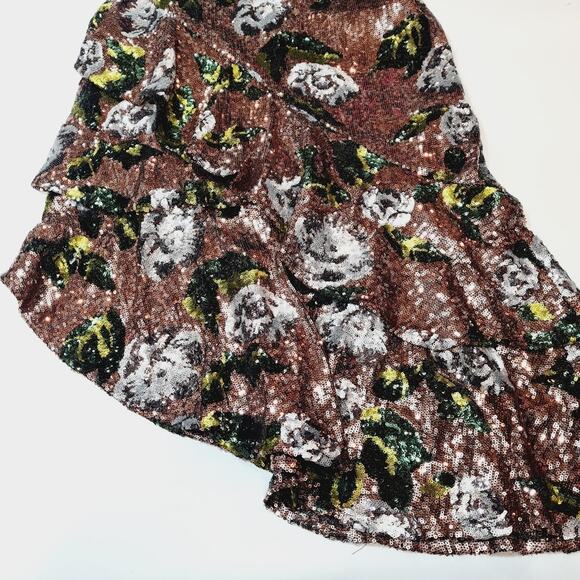 House of Harlow 1960 x REVOLVE Nicoleta Dress in Rose Gold Floral Small - Picture 3 of 14